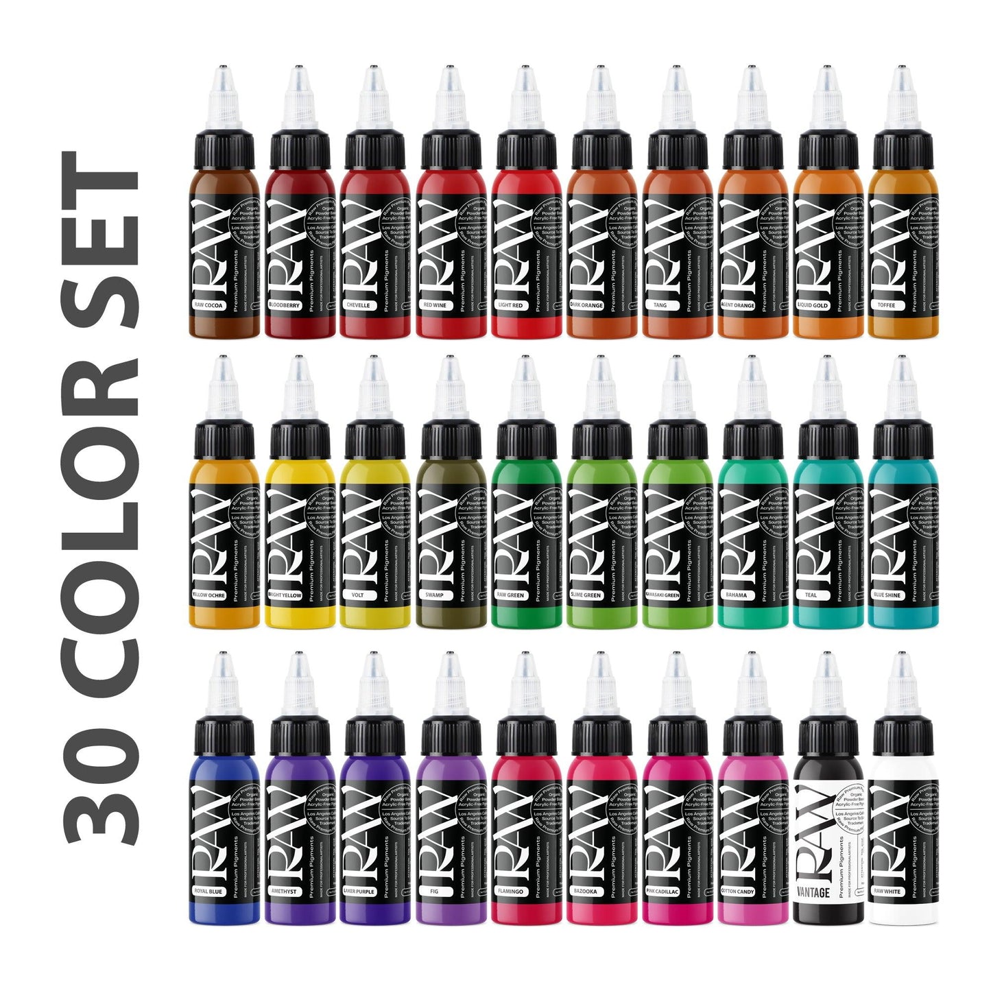 30 Color Set - Raw Pigments