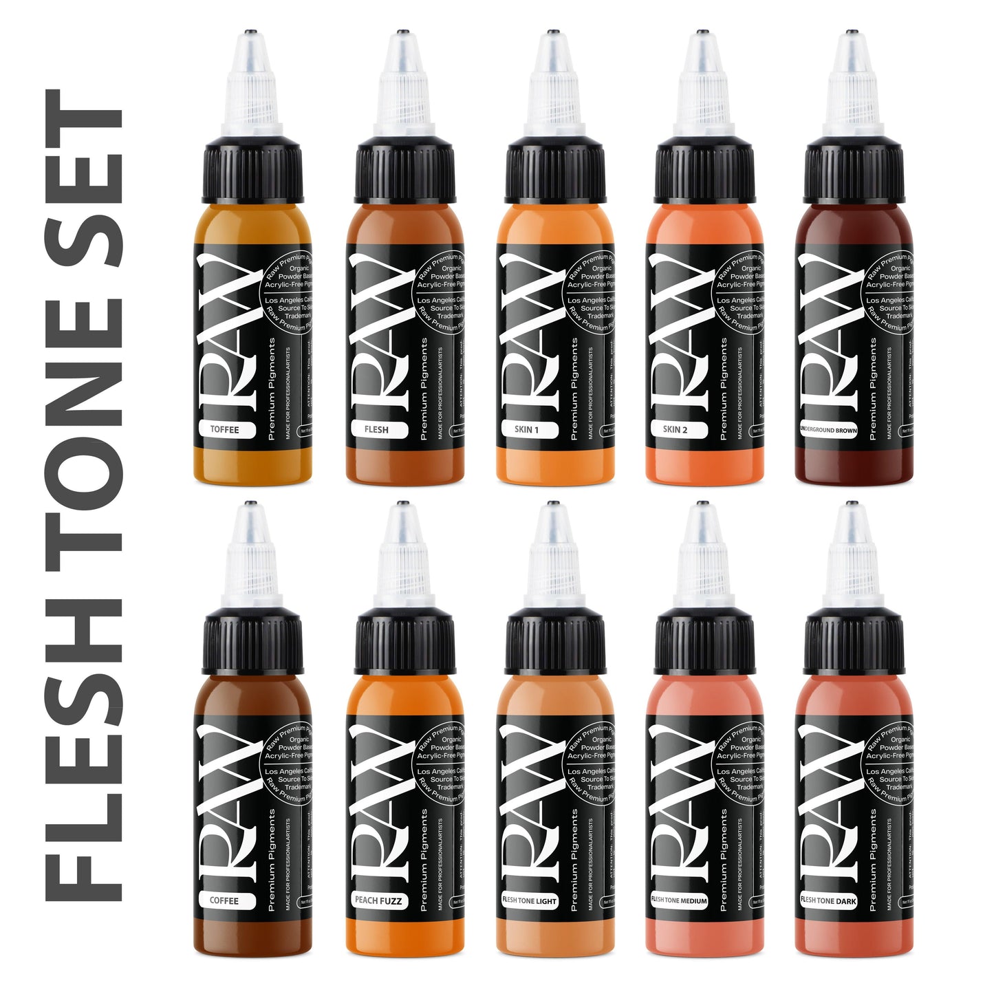 FLESH TONE SET - Raw Pigments