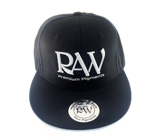 RAW Snapback Hat Black