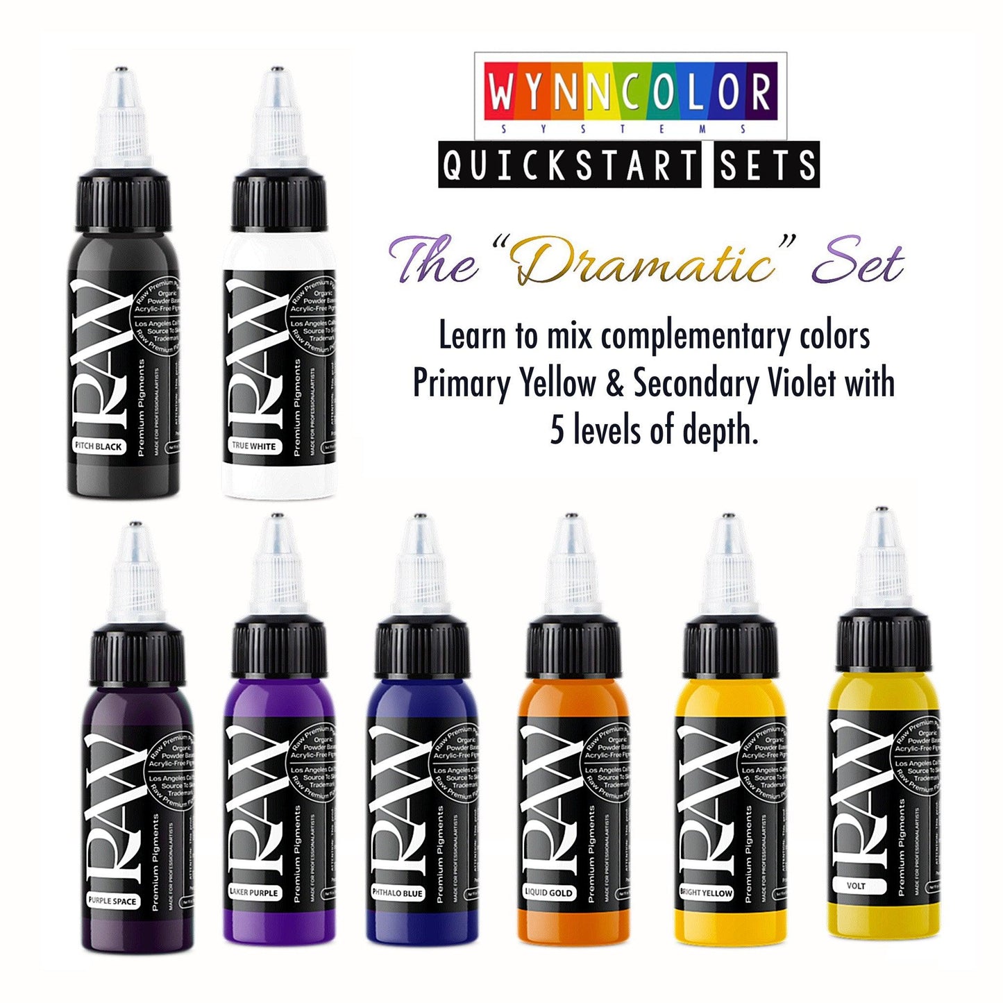 Wynn Color Dramatic Ink Set - Raw Pigments