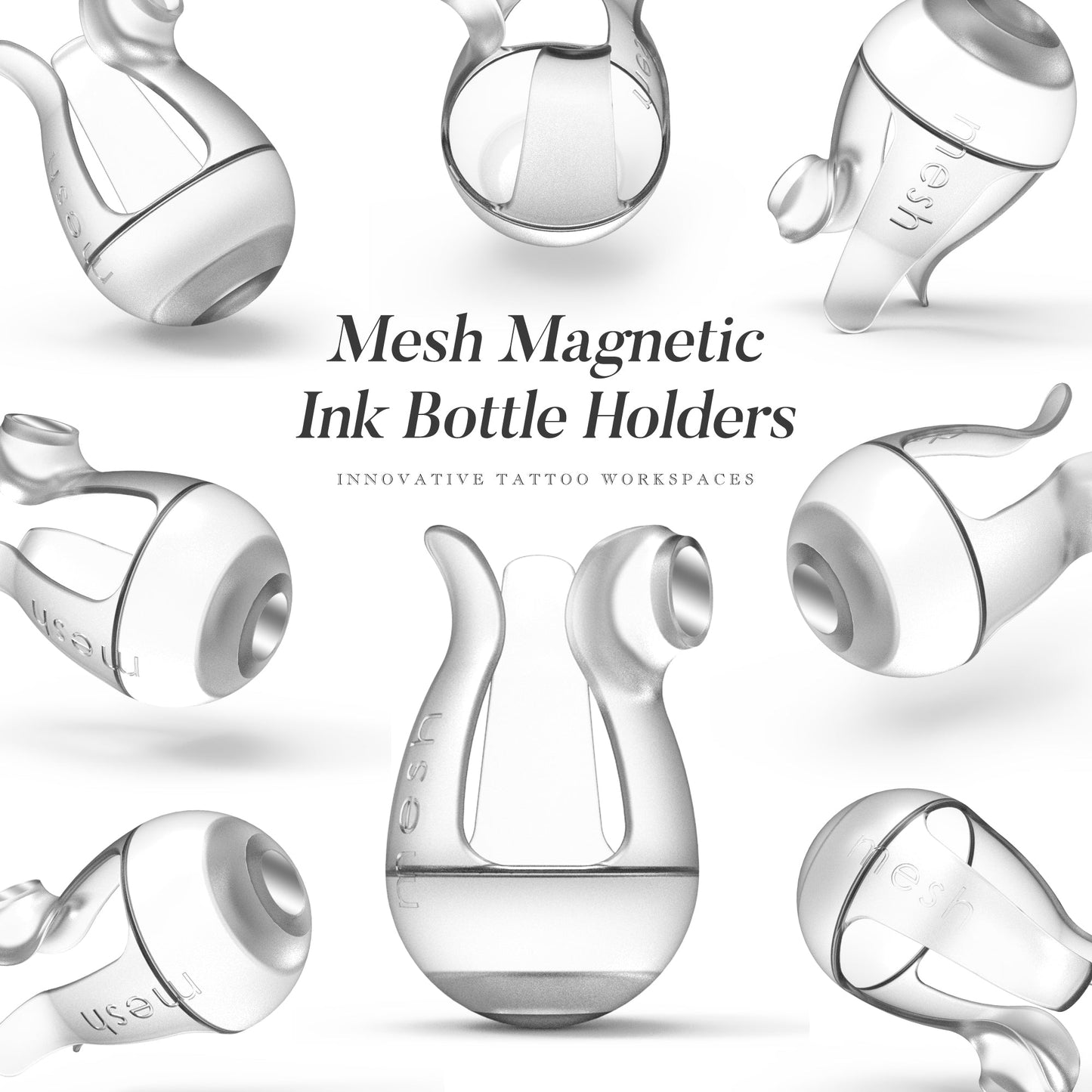 Mesh Magnetic Ink Bottle Holders