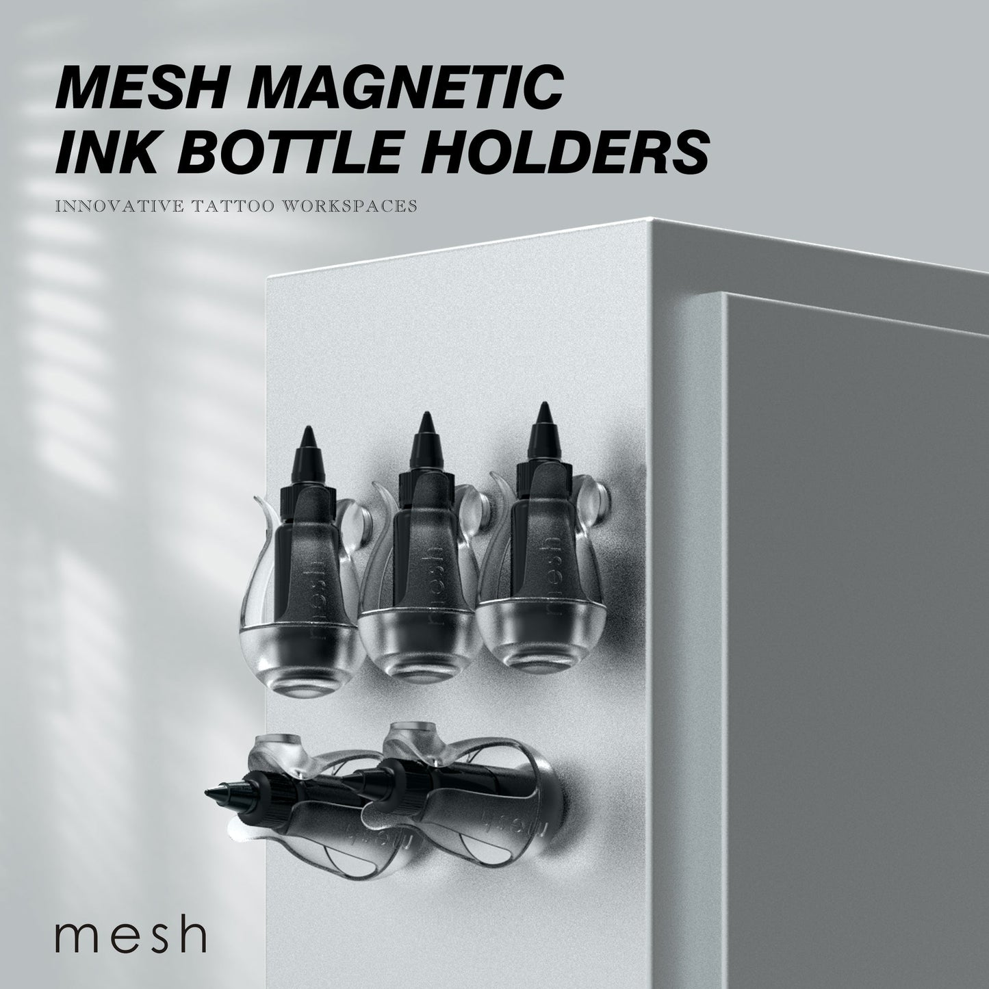 Mesh Magnetic Ink Bottle Holders