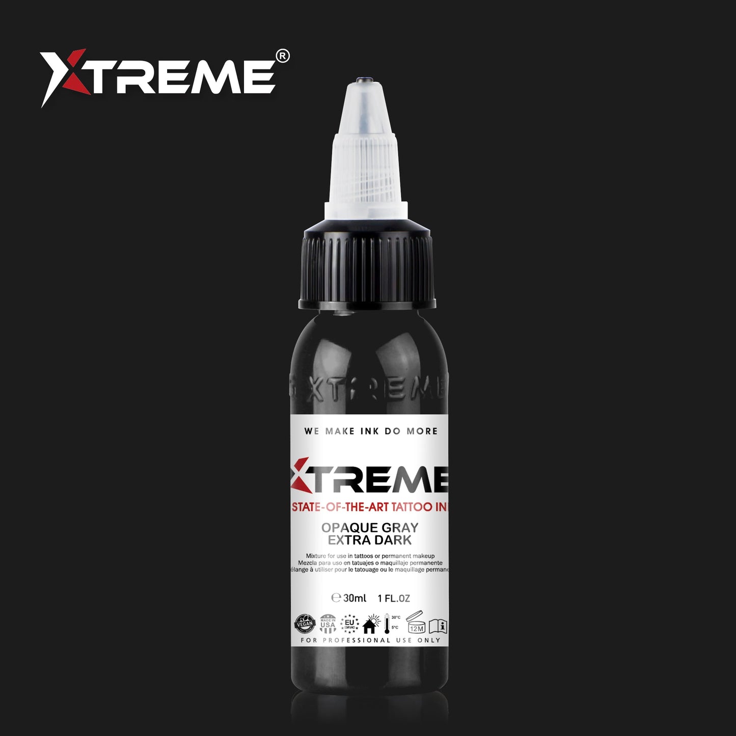 OPAQUE GRAY EXTRA DARK TATTOO INK