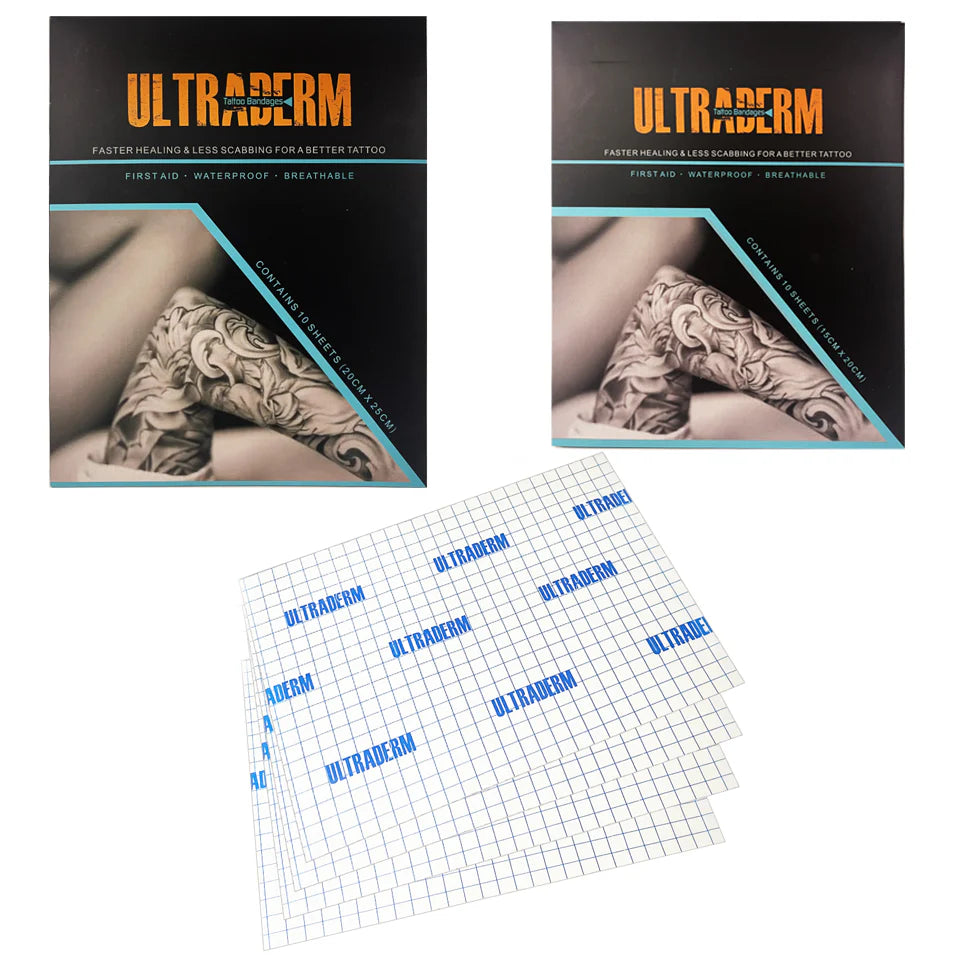 15*20CM UltraDerm Tattoo Care Bandages ,Sheets pack of 10pcs