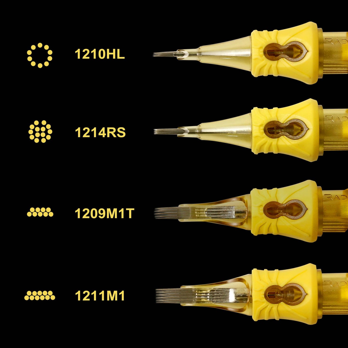 Radical Venomax Textured 13-Needle Curved Magnum Shader Cartridges (0.35mm) 20Pcs/Box tatlab