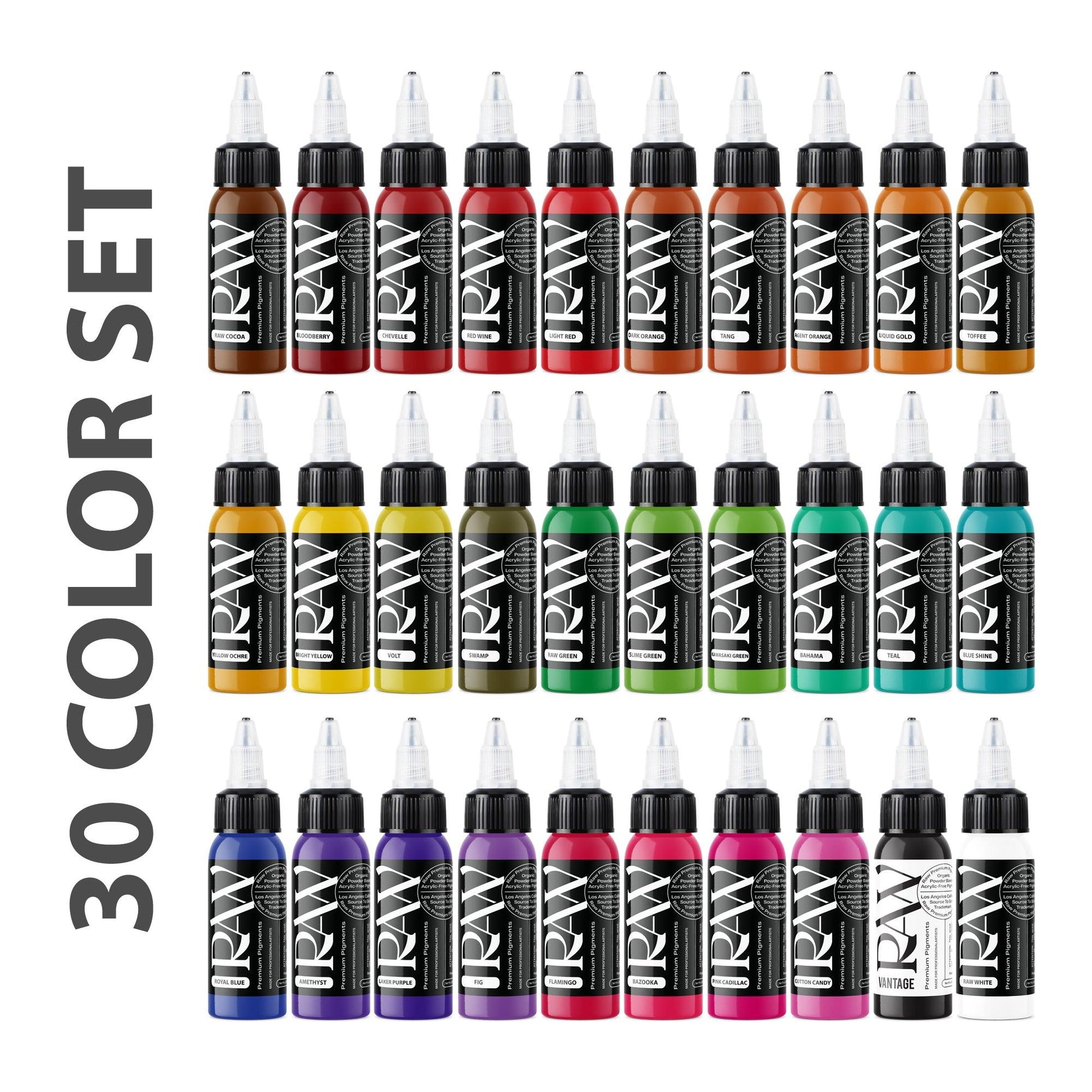 30 Color Set - Raw Pigments