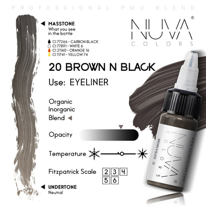 20 BROWN N BLACK