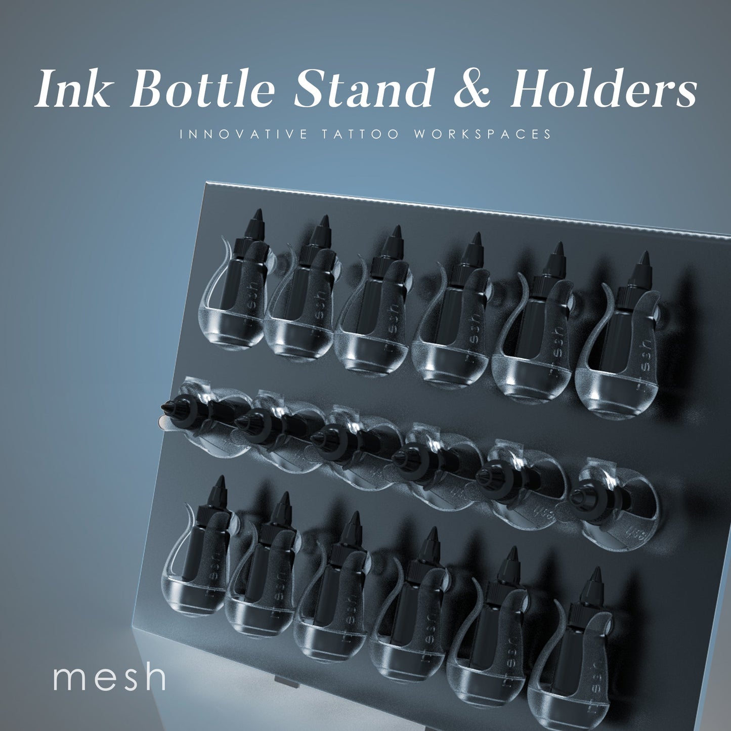 Mesh Magnetic Ink Bottle Holders