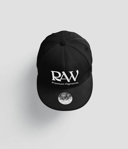 RAW Snapback Hat Black