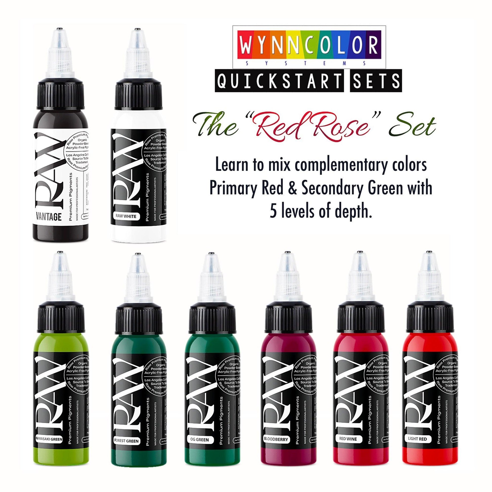 Wynn Color Red Rose Set - Raw Pigments